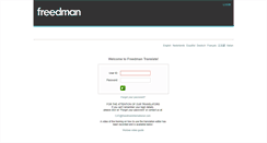 Desktop Screenshot of freedmantranslate.com