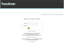 Tablet Screenshot of freedmantranslate.com